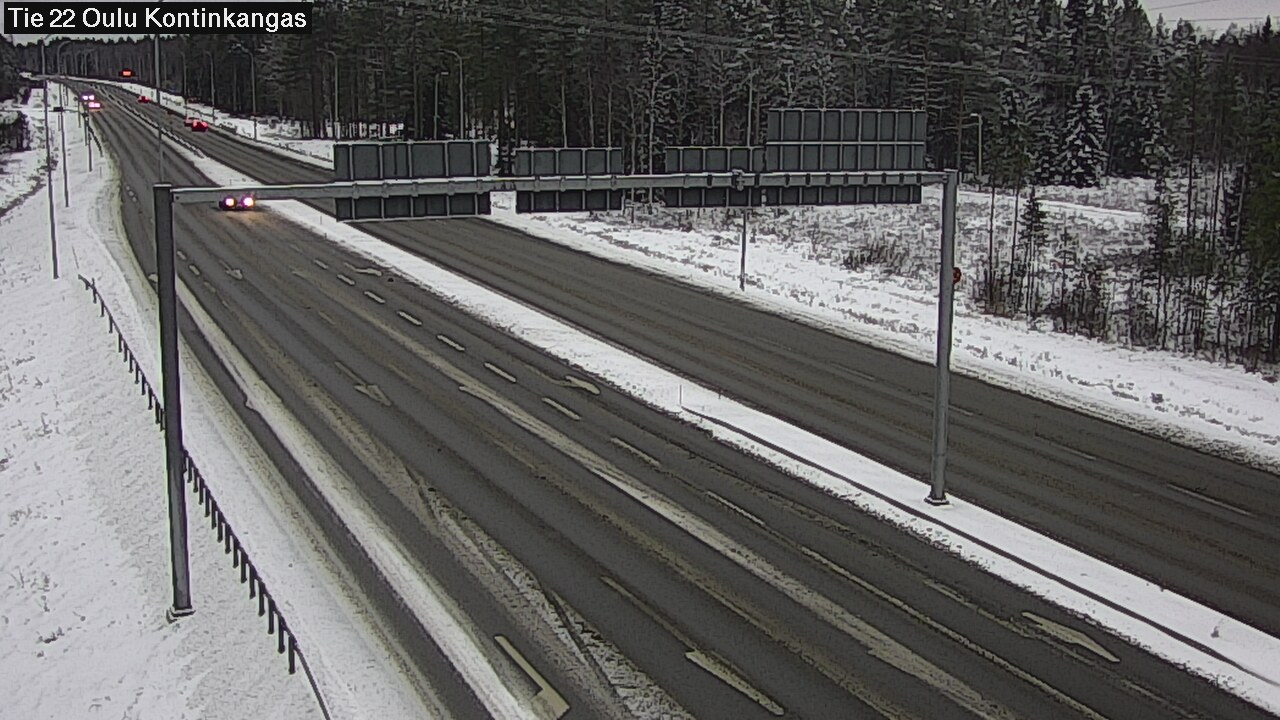 Weather Camera Image Väg 22 Oulu Kaukovainio, Oulu, Pohjois-Pohjanmaa