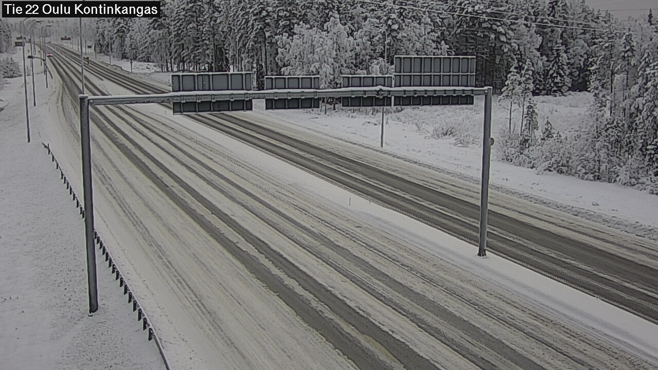 Weather Camera Image Road 22 Oulu Kaukovainio, Oulu, Pohjois-Pohjanmaa