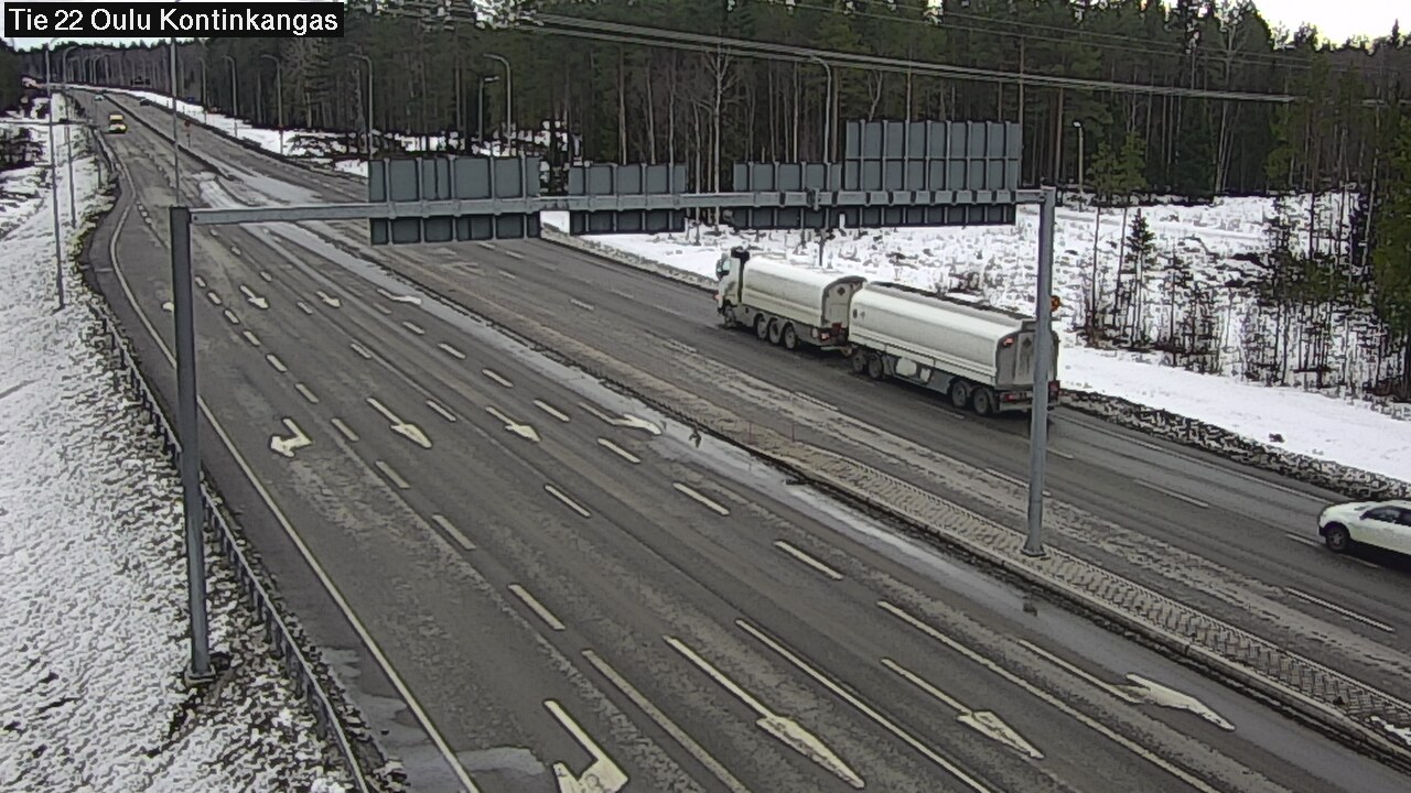 Weather Camera Image Road 22 Oulu Kaukovainio, Oulu, Pohjois-Pohjanmaa