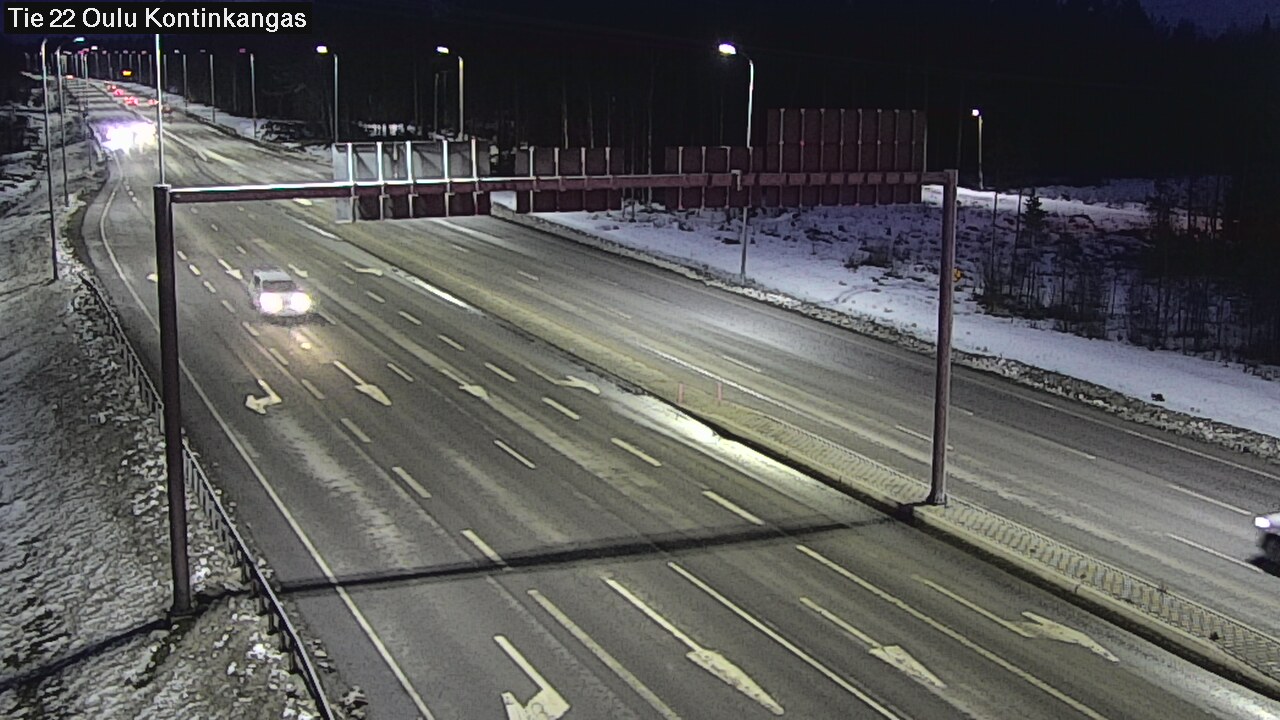Weather Camera Image Väg 22 Oulu Kaukovainio, Oulu, Pohjois-Pohjanmaa