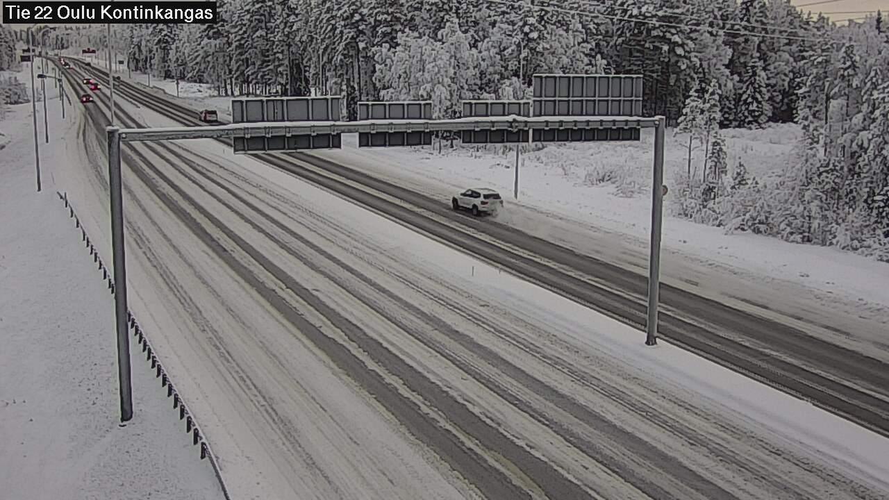 Weather Camera Image Road 22 Oulu Kaukovainio, Oulu, Pohjois-Pohjanmaa