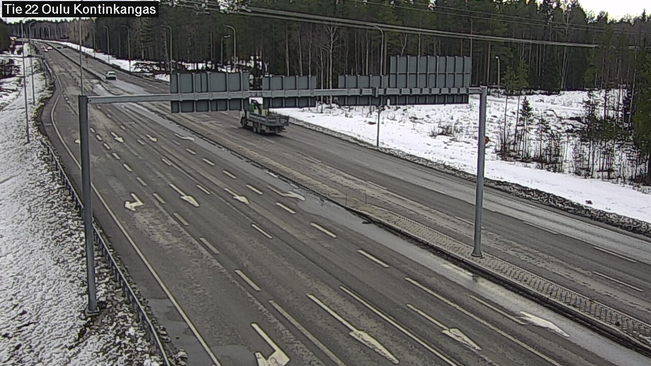 Weather Camera Image Road 22 Oulu Kaukovainio, Oulu, Pohjois-Pohjanmaa