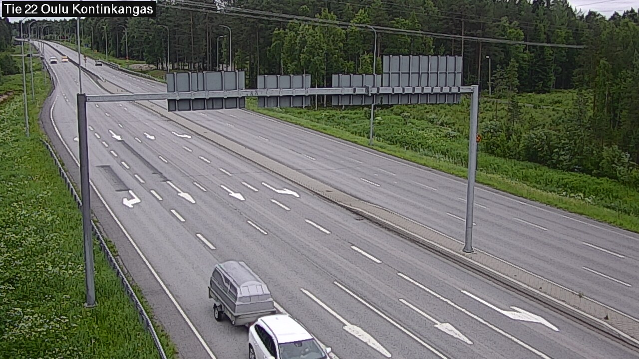Weather Camera Image Väg 22 Oulu Kaukovainio, Oulu, Pohjois-Pohjanmaa
