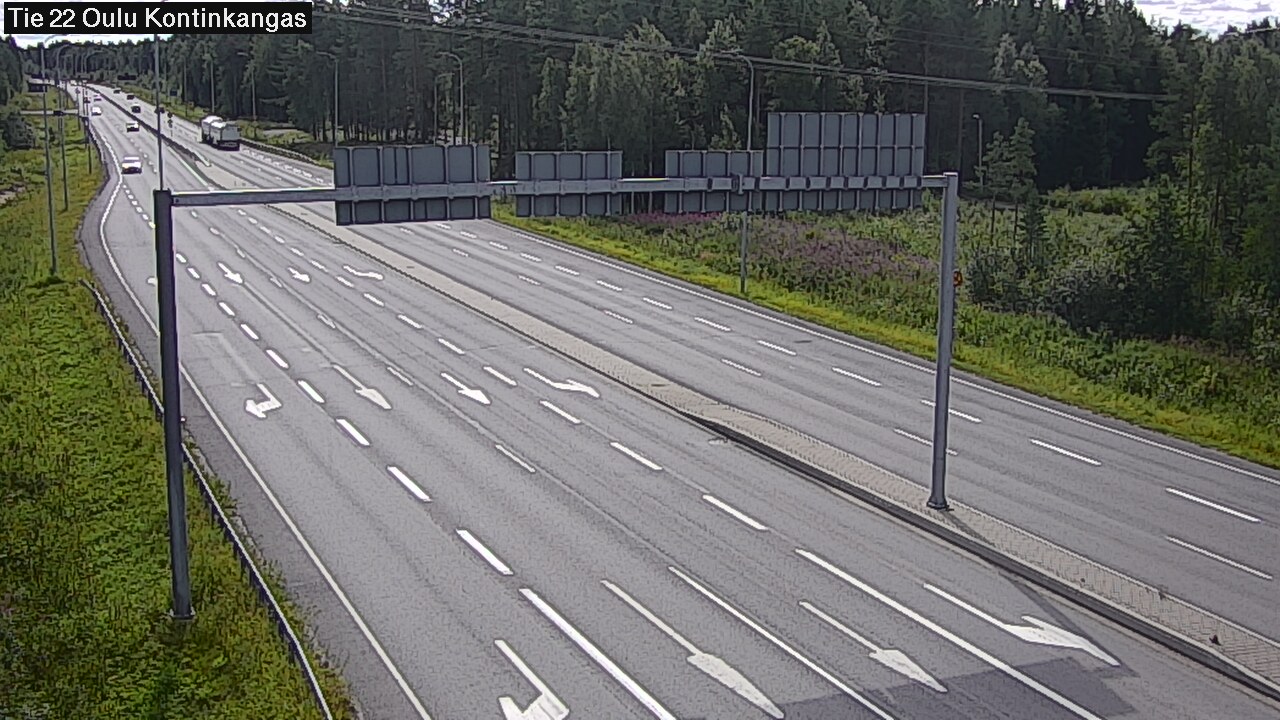 Weather Camera Image Väg 22 Oulu Kaukovainio, Oulu, Pohjois-Pohjanmaa