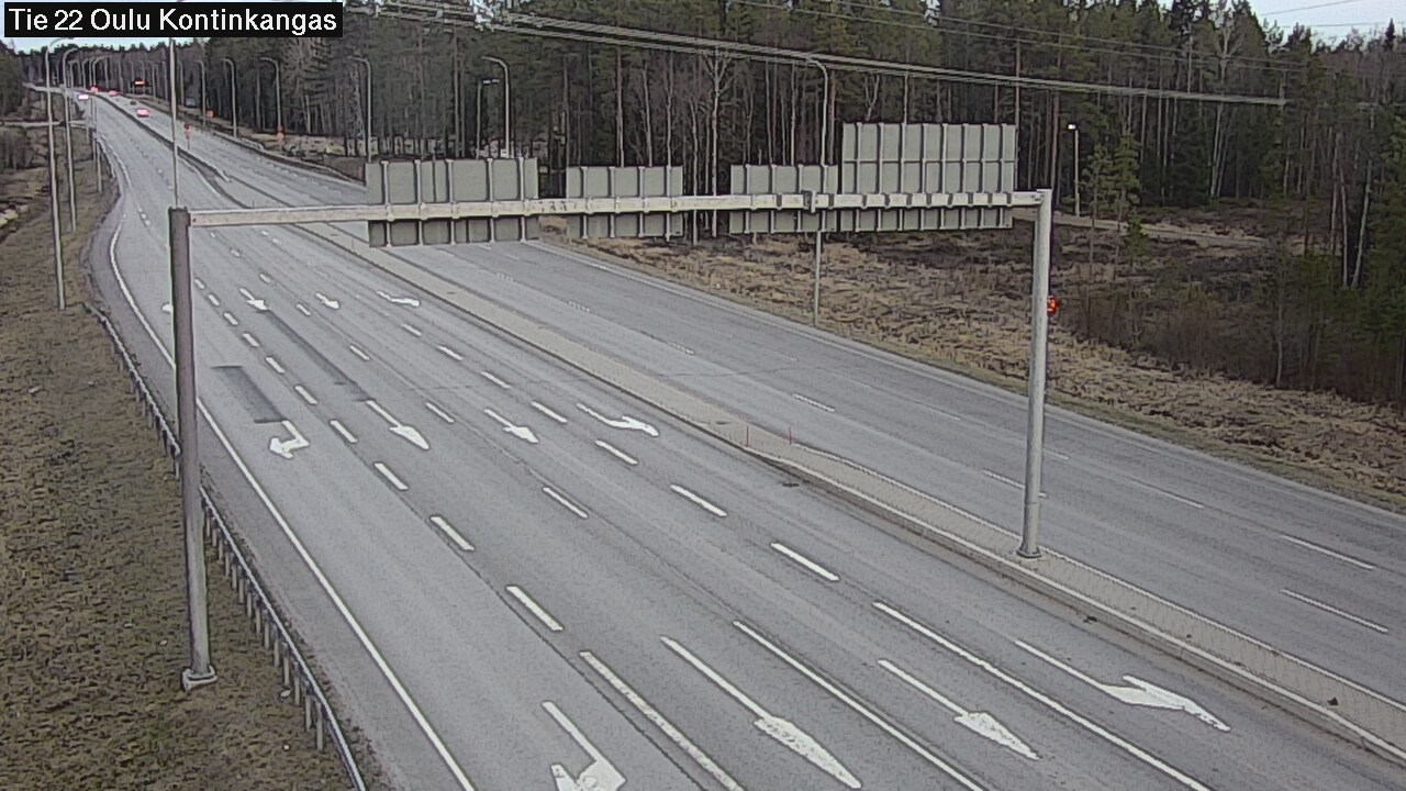 Weather Camera Image Väg 22 Oulu Kaukovainio, Oulu, Pohjois-Pohjanmaa