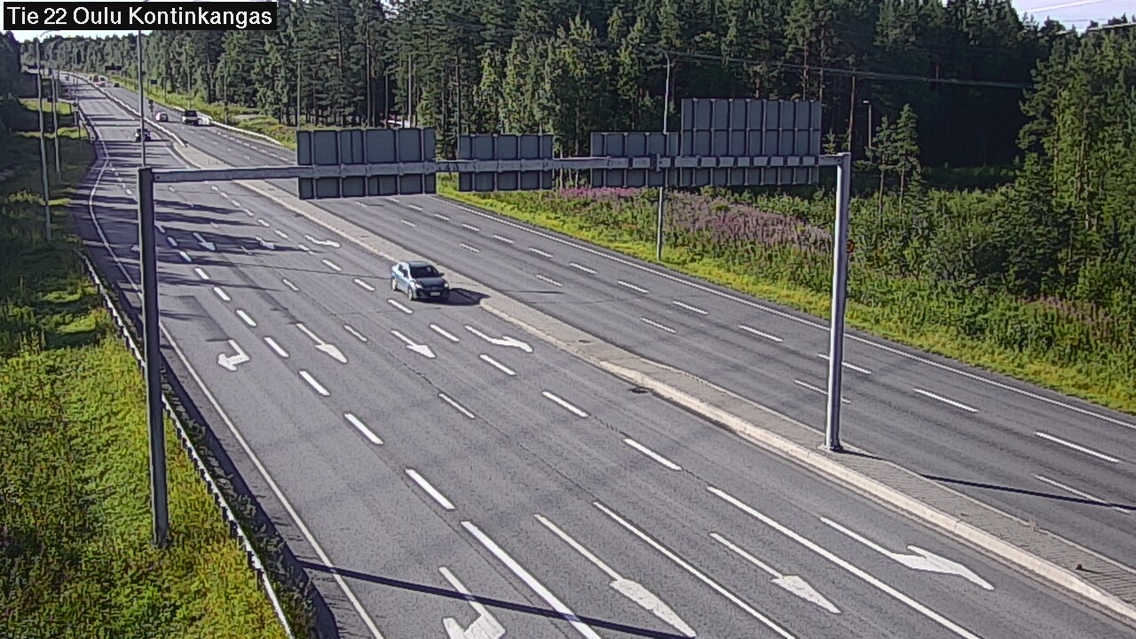 Weather Camera Image Väg 22 Oulu Kaukovainio, Oulu, Pohjois-Pohjanmaa
