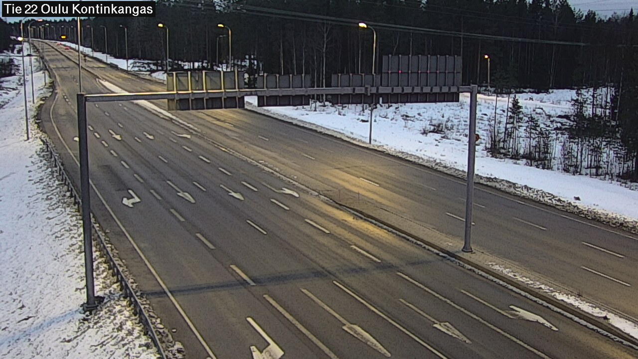 Kelikamerat Kuva Tie 22 Oulu Kaukovainio, Oulu, Pohjois-Pohjanmaa