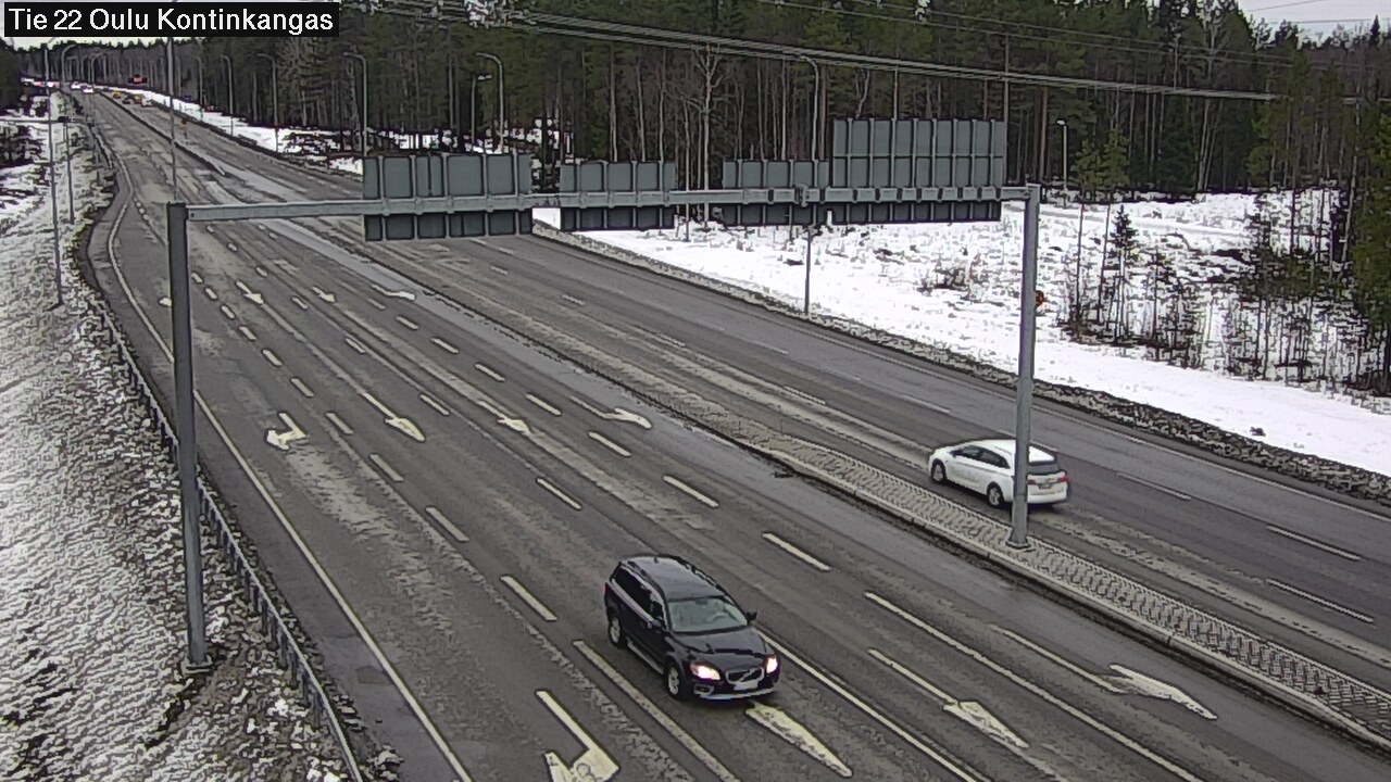Weather Camera Image Road 22 Oulu Kaukovainio, Oulu, Pohjois-Pohjanmaa