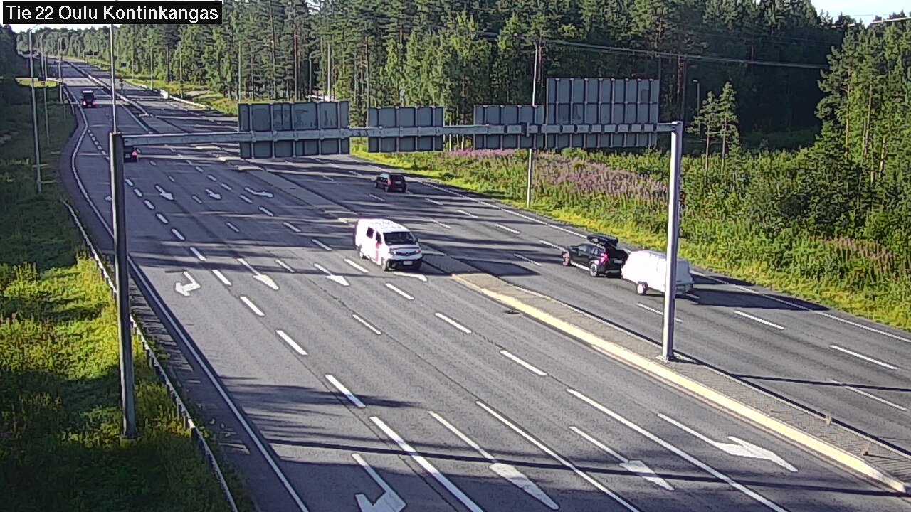 Weather Camera Image Road 22 Oulu Kaukovainio, Oulu, Pohjois-Pohjanmaa