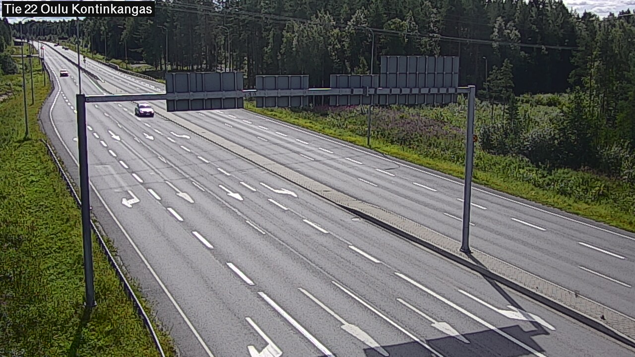 Weather Camera Image Väg 22 Oulu Kaukovainio, Oulu, Pohjois-Pohjanmaa