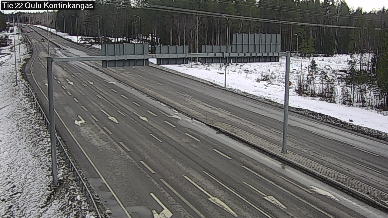Weather Camera Image Road 22 Oulu Kaukovainio, Oulu, Pohjois-Pohjanmaa