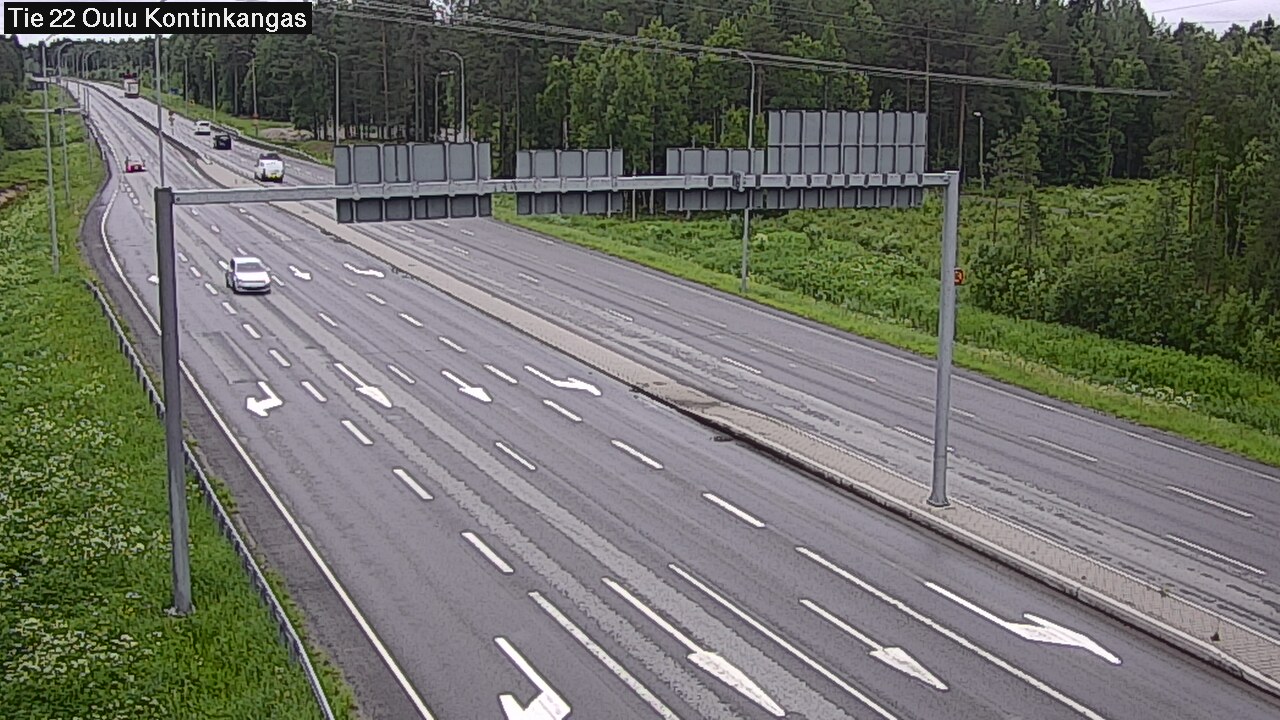 Weather Camera Image Road 22 Oulu Kaukovainio, Oulu, Pohjois-Pohjanmaa