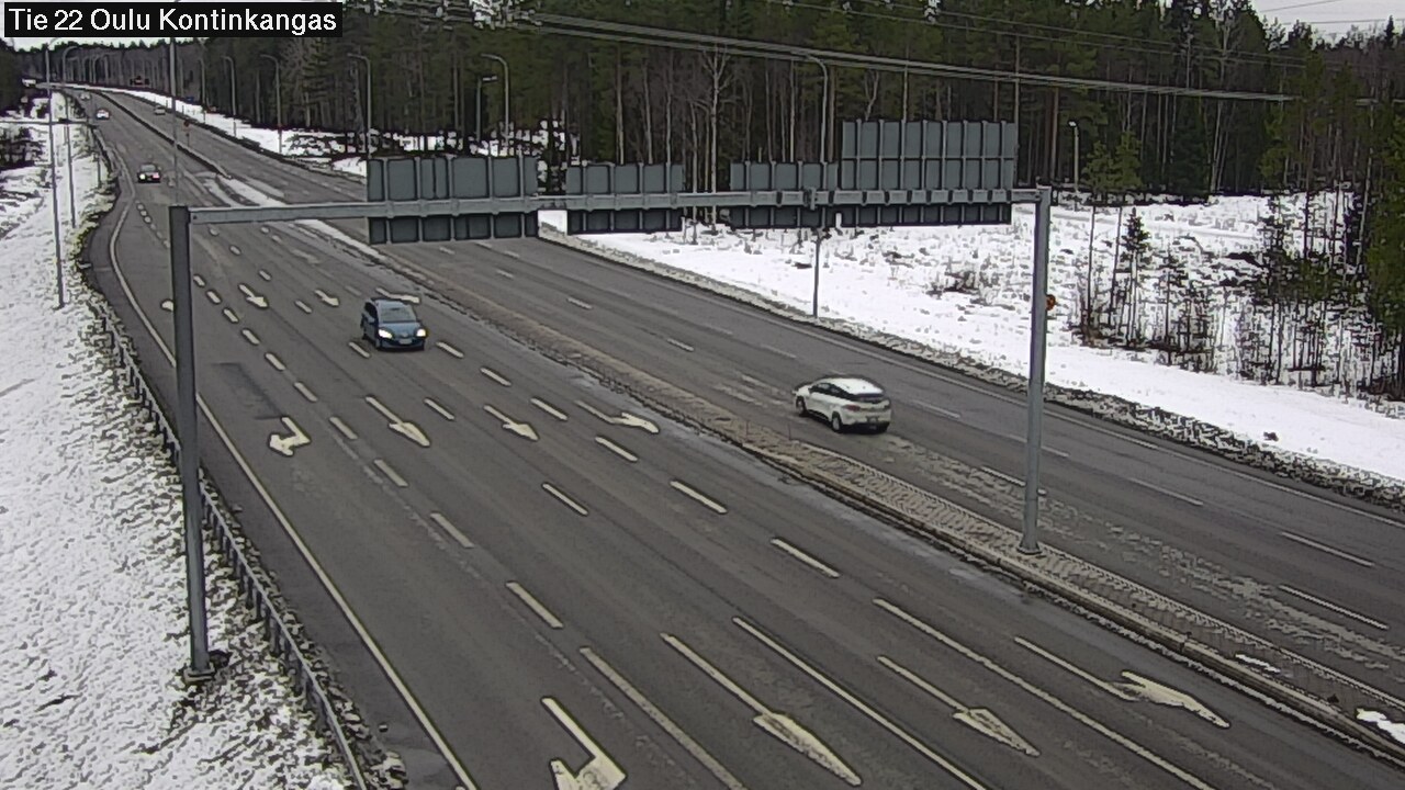Weather Camera Image Road 22 Oulu Kaukovainio, Oulu, Pohjois-Pohjanmaa