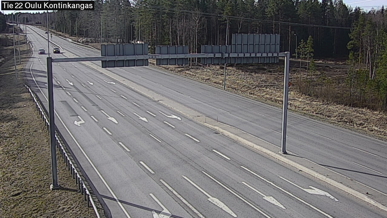 Weather Camera Image Väg 22 Oulu Kaukovainio, Oulu, Pohjois-Pohjanmaa