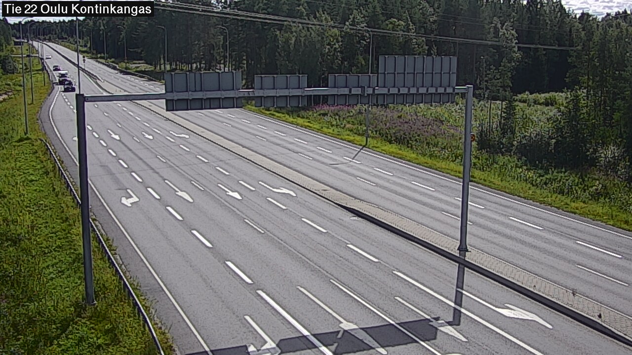 Weather Camera Image Väg 22 Oulu Kaukovainio, Oulu, Pohjois-Pohjanmaa