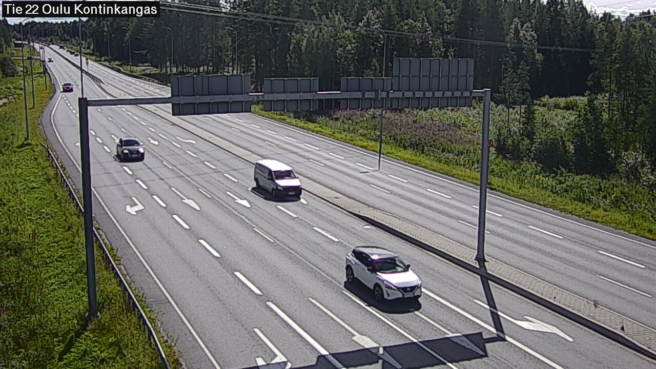 Weather Camera Image Väg 22 Oulu Kaukovainio, Oulu, Pohjois-Pohjanmaa