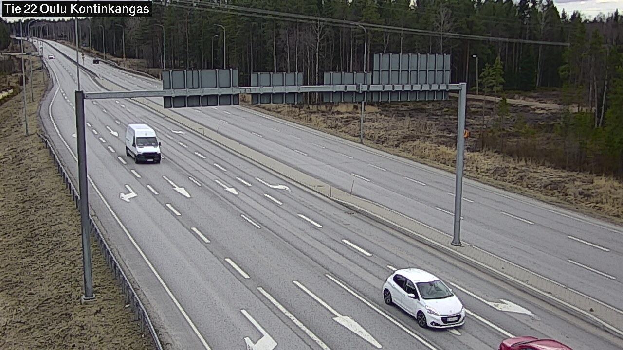 Weather Camera Image Road 22 Oulu Kaukovainio, Oulu, Pohjois-Pohjanmaa