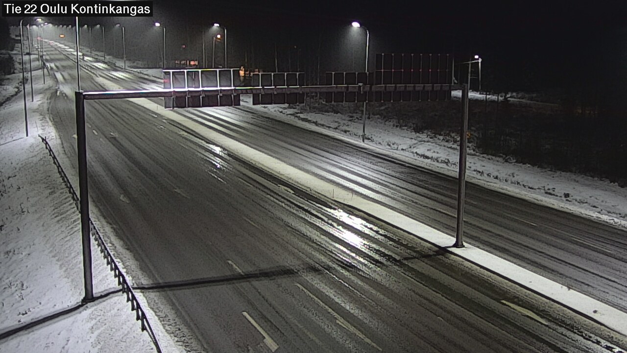 Weather Camera Image Väg 22 Oulu Kaukovainio, Oulu, Pohjois-Pohjanmaa