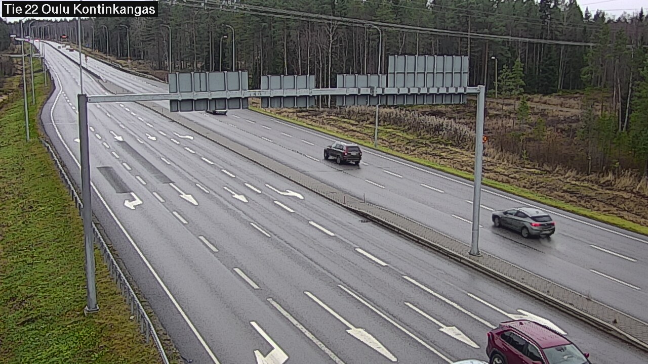 Weather Camera Image Väg 22 Oulu Kaukovainio, Oulu, Pohjois-Pohjanmaa