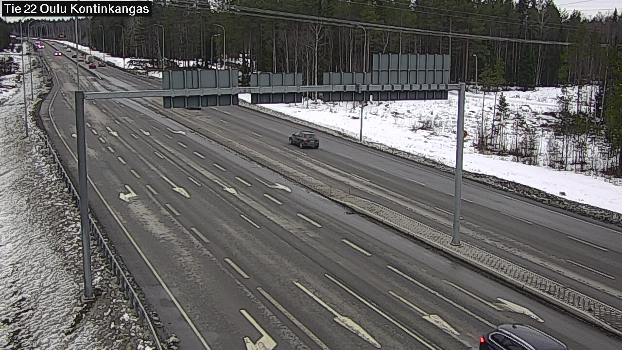 Weather Camera Image Väg 22 Oulu Kaukovainio, Oulu, Pohjois-Pohjanmaa