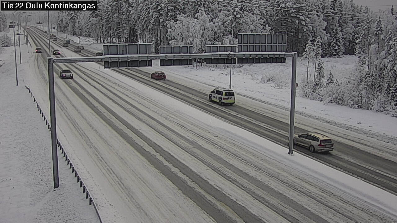 Weather Camera Image Road 22 Oulu Kaukovainio, Oulu, Pohjois-Pohjanmaa