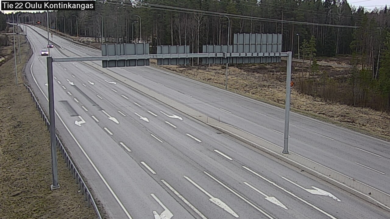 Weather Camera Image Road 22 Oulu Kaukovainio, Oulu, Pohjois-Pohjanmaa
