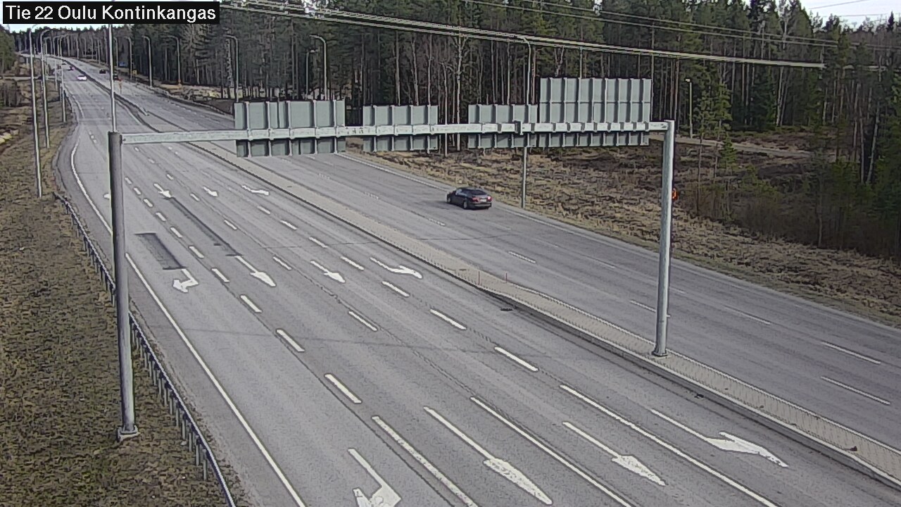 Weather Camera Image Väg 22 Oulu Kaukovainio, Oulu, Pohjois-Pohjanmaa