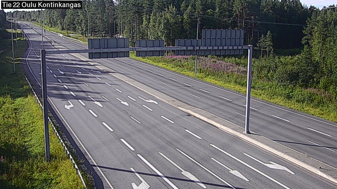 Weather Camera Image Väg 22 Oulu Kaukovainio, Oulu, Pohjois-Pohjanmaa