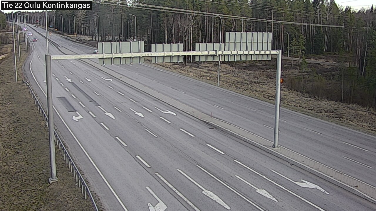Weather Camera Image Väg 22 Oulu Kaukovainio, Oulu, Pohjois-Pohjanmaa