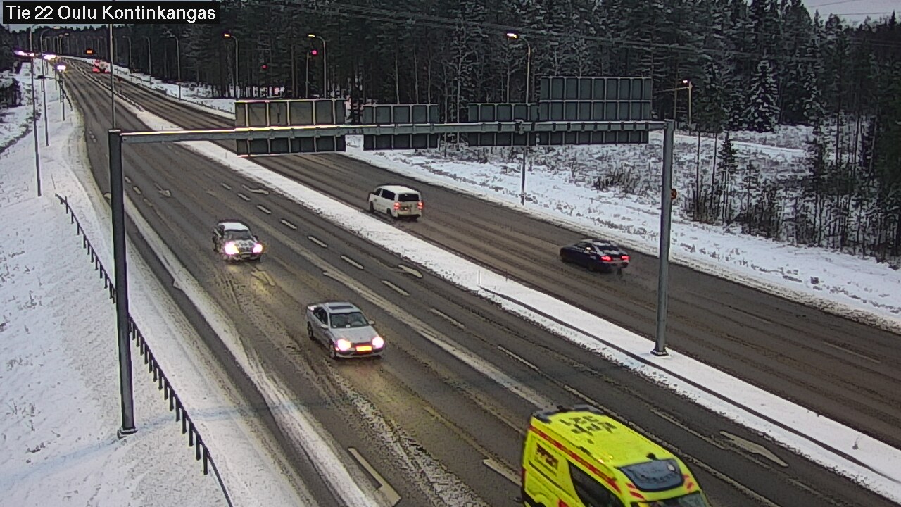 Weather Camera Image Väg 22 Oulu Kaukovainio, Oulu, Pohjois-Pohjanmaa