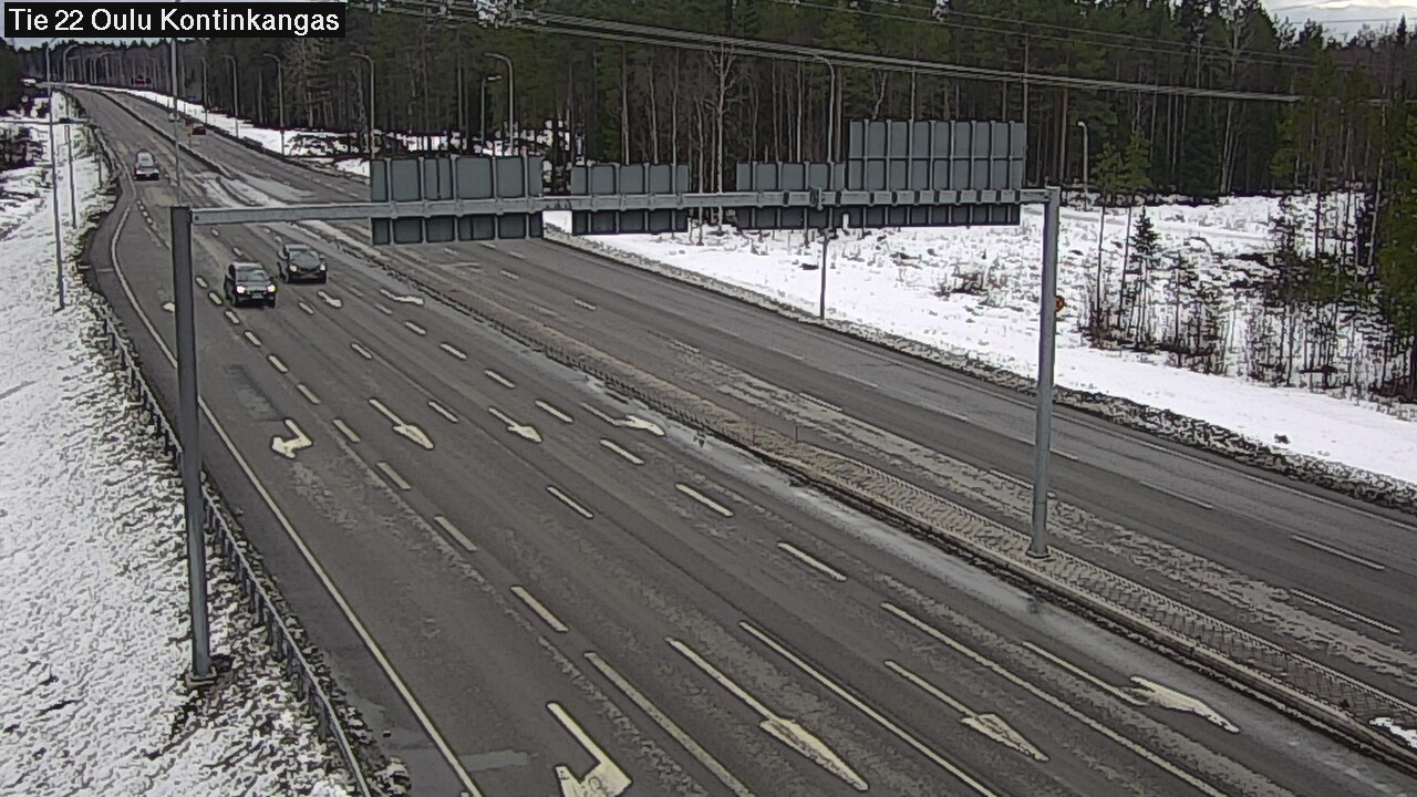 Weather Camera Image Road 22 Oulu Kaukovainio, Oulu, Pohjois-Pohjanmaa