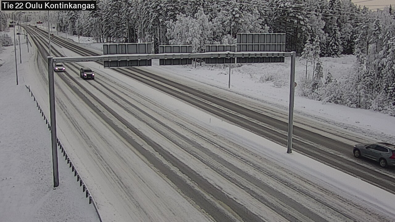Weather Camera Image Road 22 Oulu Kaukovainio, Oulu, Pohjois-Pohjanmaa