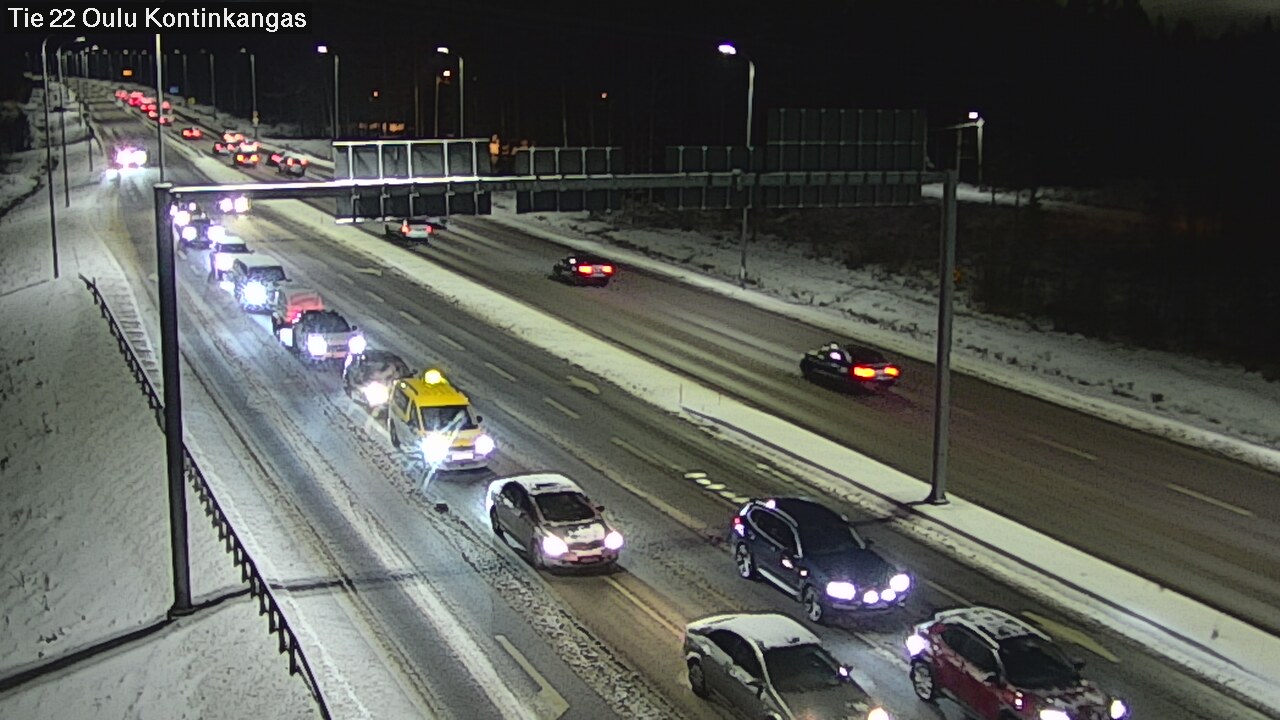 Weather Camera Image Väg 22 Oulu Kaukovainio, Oulu, Pohjois-Pohjanmaa