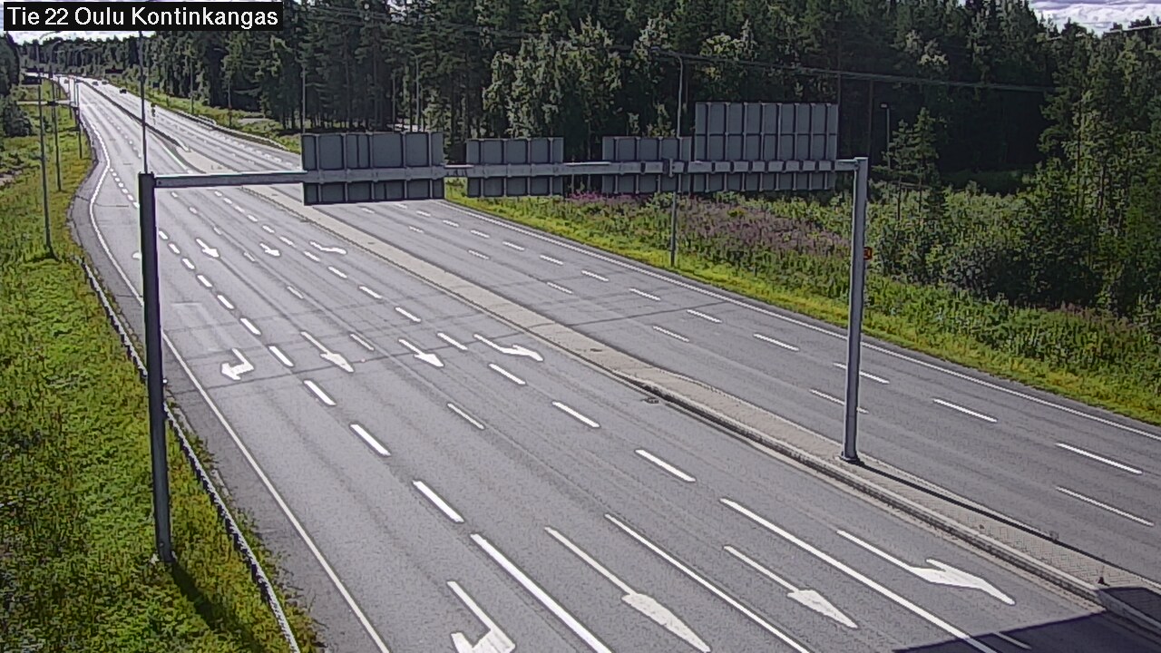 Weather Camera Image Väg 22 Oulu Kaukovainio, Oulu, Pohjois-Pohjanmaa