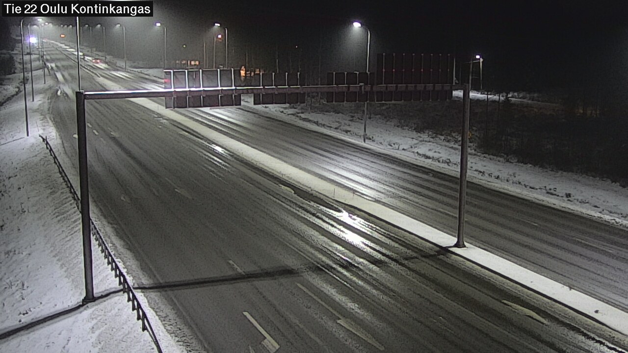 Weather Camera Image Väg 22 Oulu Kaukovainio, Oulu, Pohjois-Pohjanmaa