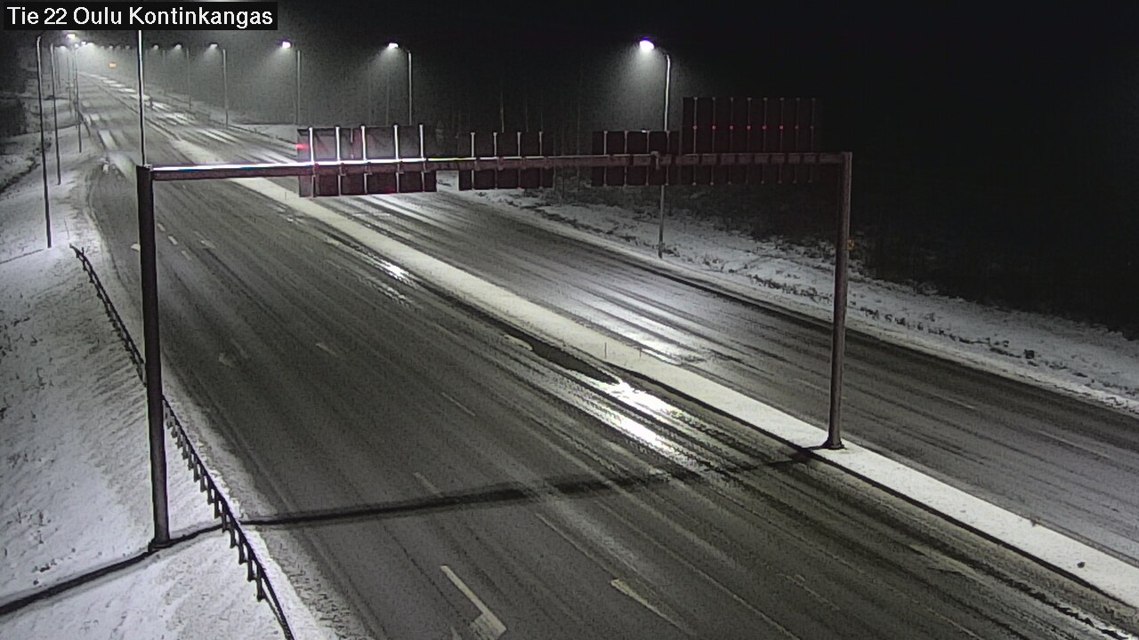 Weather Camera Image Väg 22 Oulu Kaukovainio, Oulu, Pohjois-Pohjanmaa
