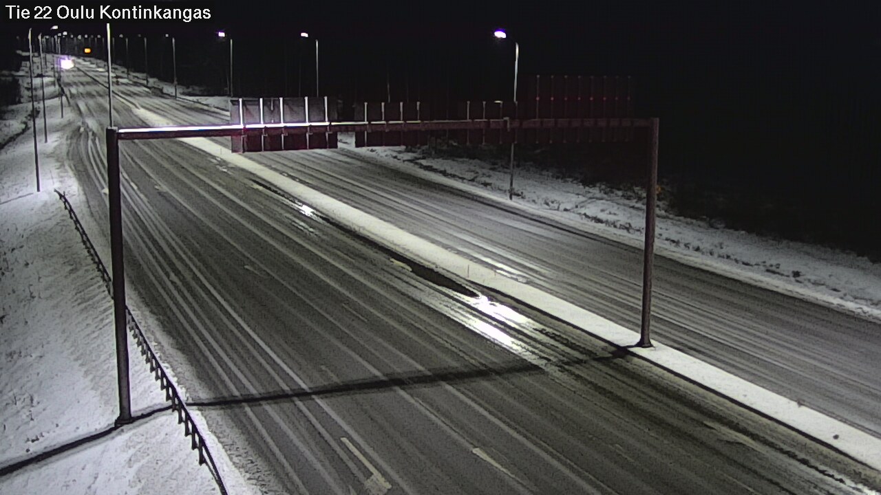 Weather Camera Image Väg 22 Oulu Kaukovainio, Oulu, Pohjois-Pohjanmaa