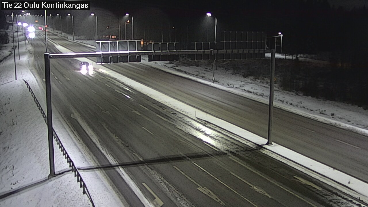Weather Camera Image Väg 22 Oulu Kaukovainio, Oulu, Pohjois-Pohjanmaa