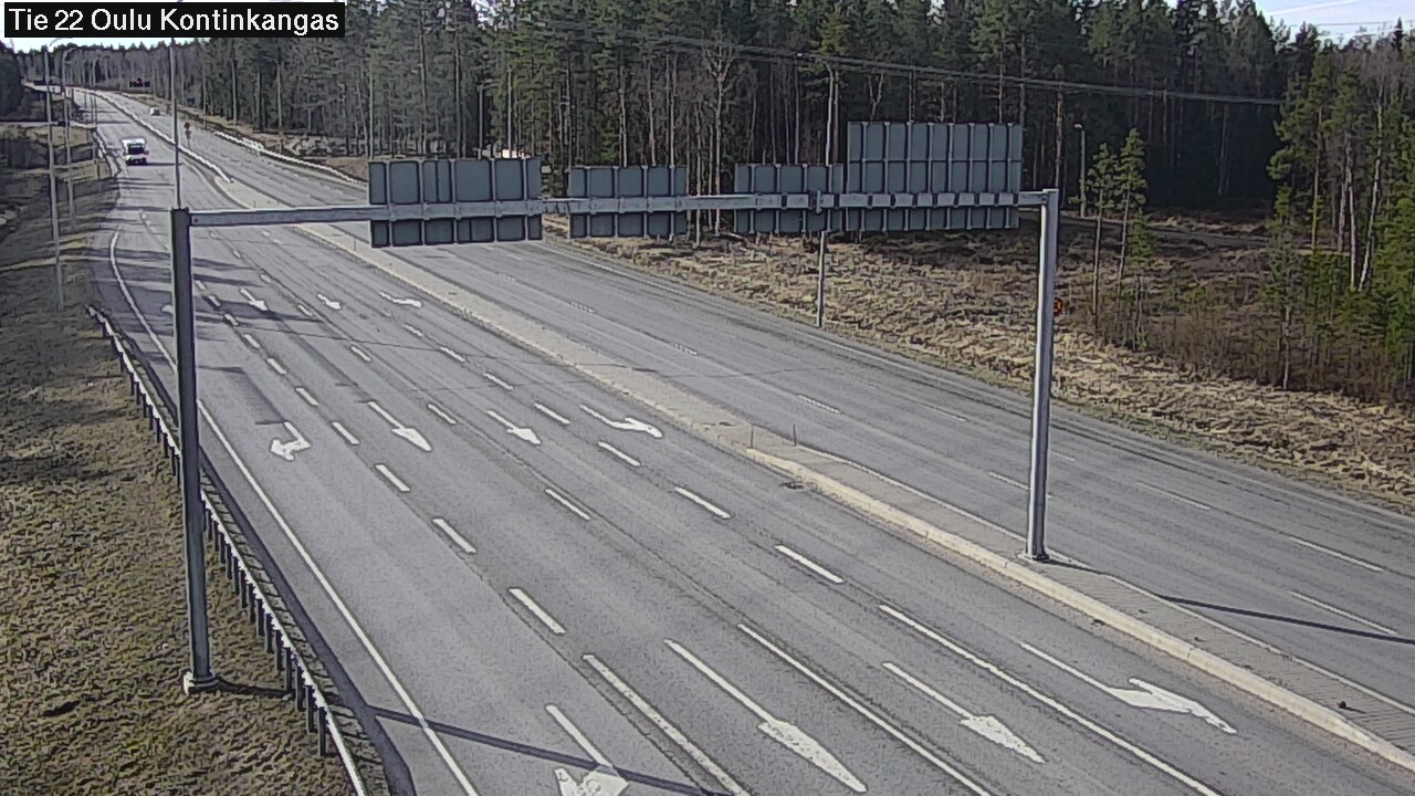 Weather Camera Image Väg 22 Oulu Kaukovainio, Oulu, Pohjois-Pohjanmaa