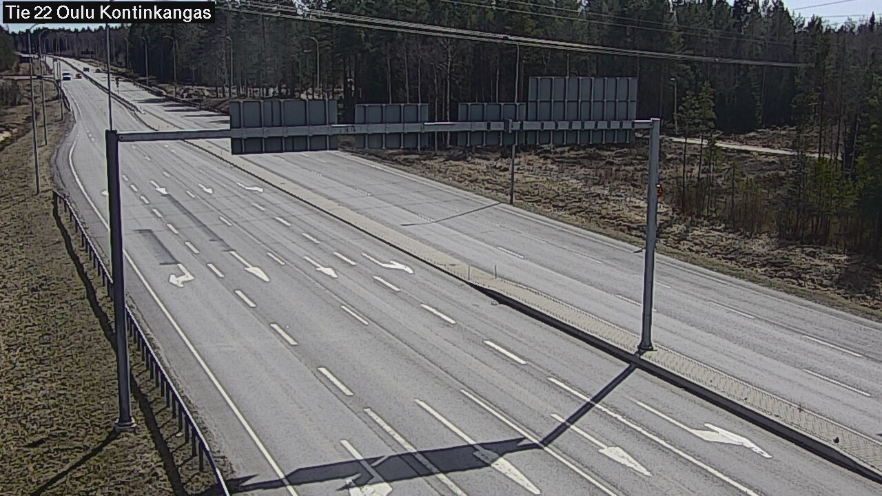Weather Camera Image Väg 22 Oulu Kaukovainio, Oulu, Pohjois-Pohjanmaa
