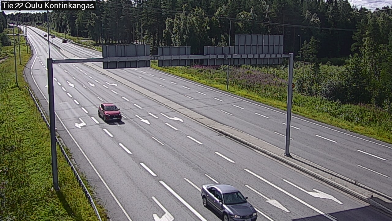 Weather Camera Image Väg 22 Oulu Kaukovainio, Oulu, Pohjois-Pohjanmaa