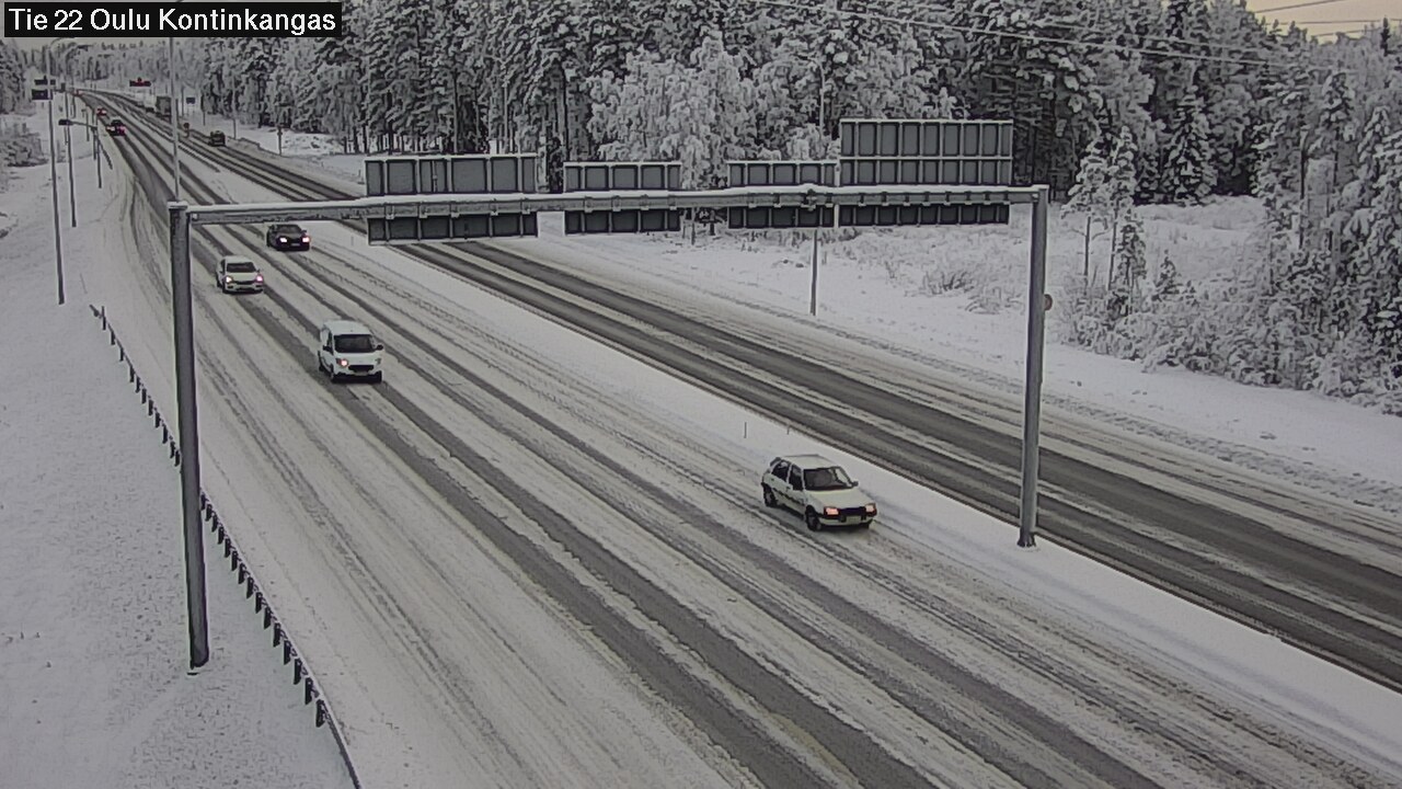 Weather Camera Image Road 22 Oulu Kaukovainio, Oulu, Pohjois-Pohjanmaa
