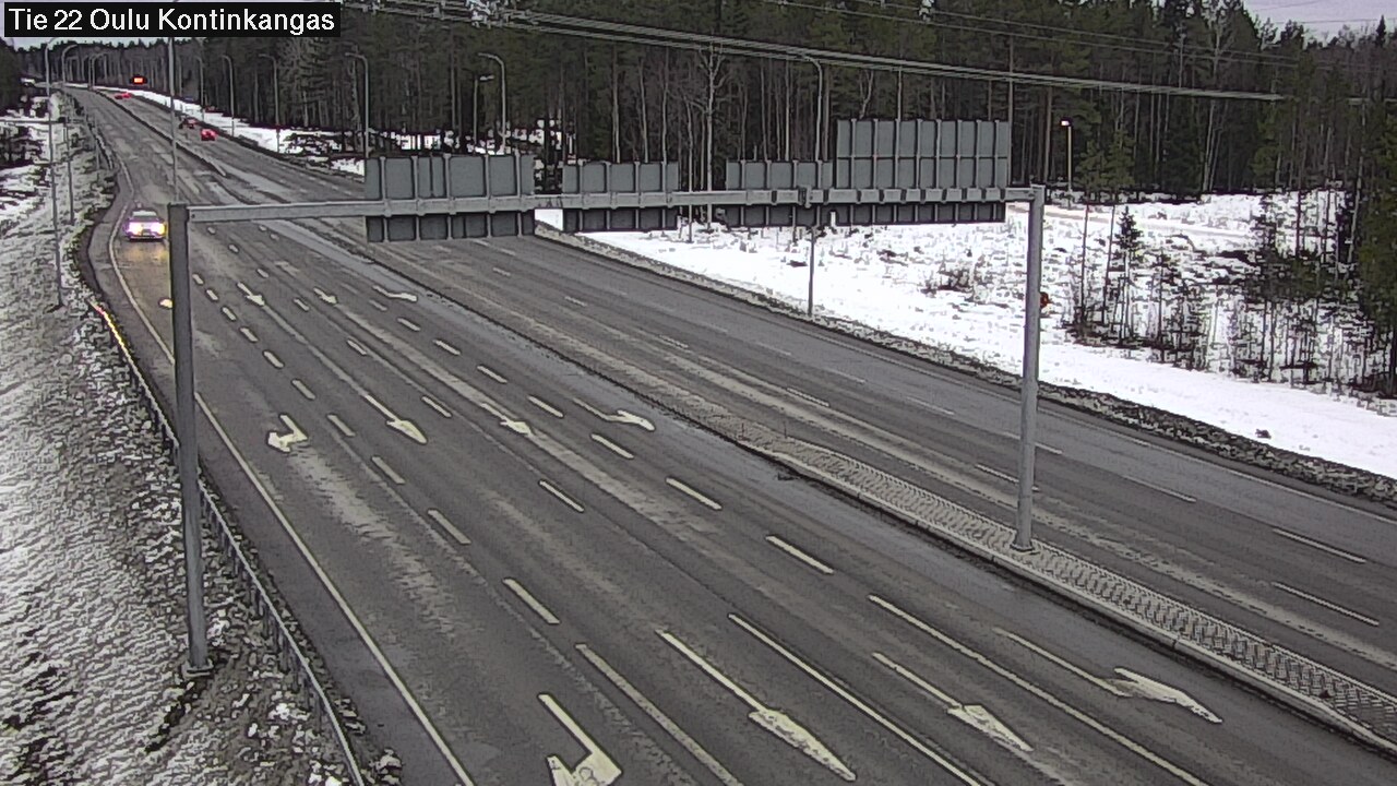 Weather Camera Image Väg 22 Oulu Kaukovainio, Oulu, Pohjois-Pohjanmaa