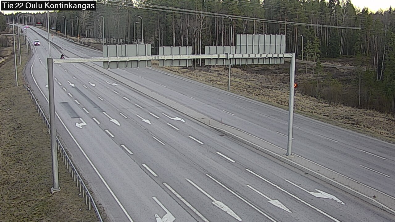 Weather Camera Image Väg 22 Oulu Kaukovainio, Oulu, Pohjois-Pohjanmaa