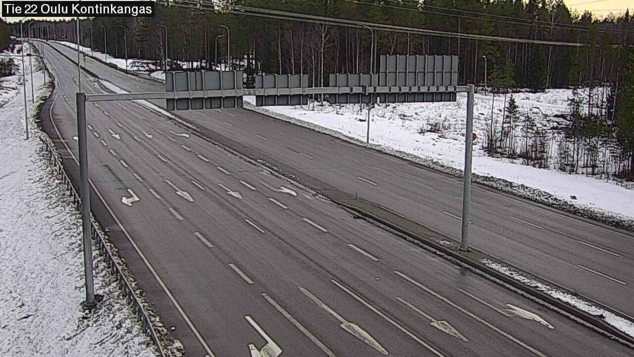 Kelikamerat Kuva Tie 22 Oulu Kaukovainio, Oulu, Pohjois-Pohjanmaa