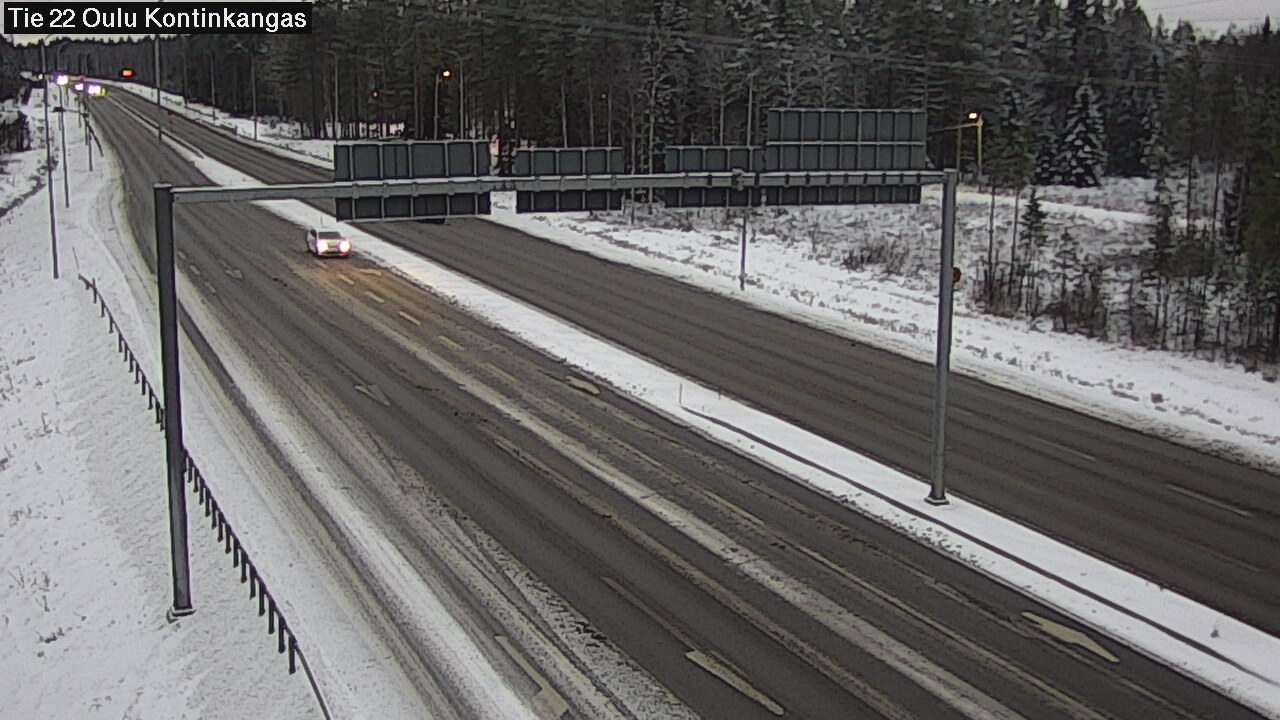 Weather Camera Image Väg 22 Oulu Kaukovainio, Oulu, Pohjois-Pohjanmaa