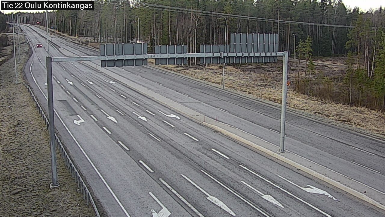 Weather Camera Image Väg 22 Oulu Kaukovainio, Oulu, Pohjois-Pohjanmaa