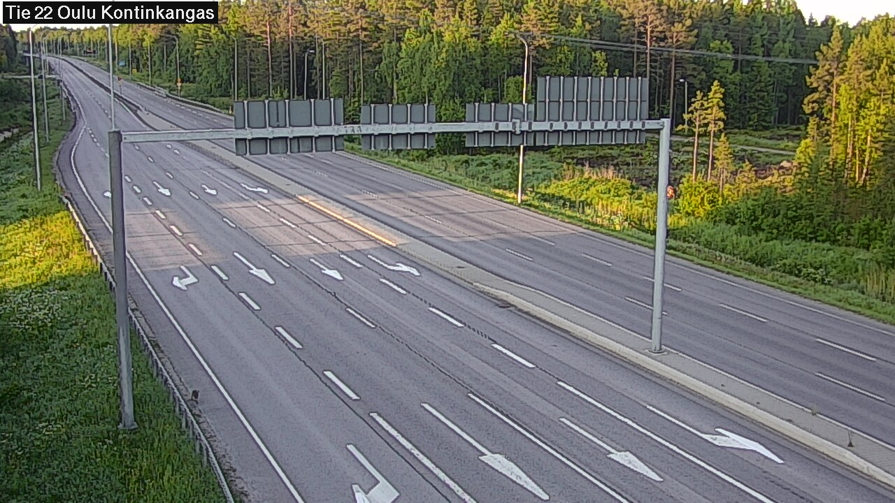 Weather Camera Image Road 22 Oulu Kaukovainio, Oulu, Pohjois-Pohjanmaa