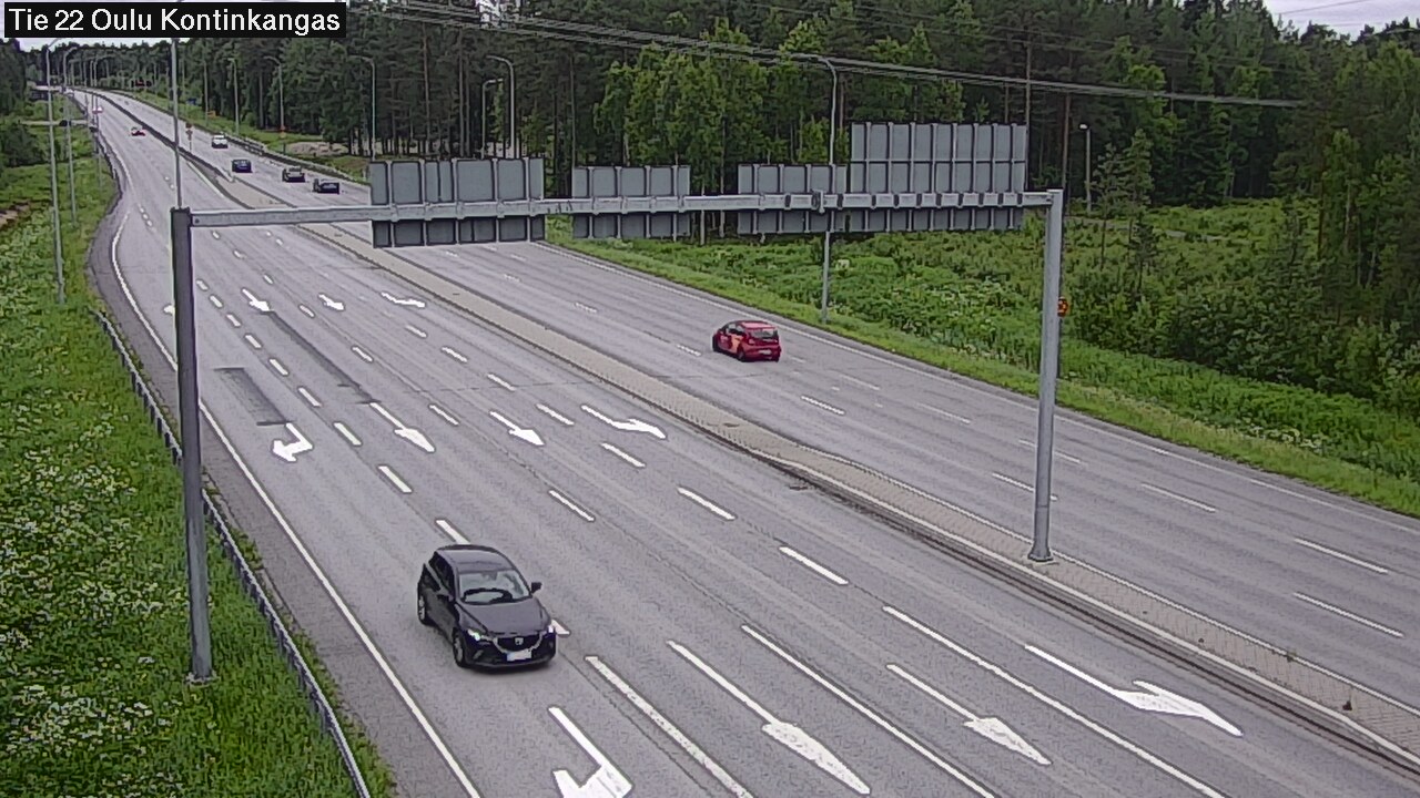 Weather Camera Image Väg 22 Oulu Kaukovainio, Oulu, Pohjois-Pohjanmaa