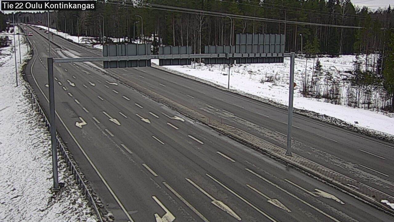 Weather Camera Image Road 22 Oulu Kaukovainio, Oulu, Pohjois-Pohjanmaa